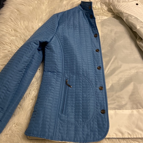 The TOG Shop Quilted Jacket color blue excellent condition size M - Picture 10 of 16